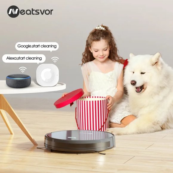 NEATSVOR X500 Robot Vacuum Cleaner 3000PA Powerful Suction 3-in-1 Pet Hair House - Picture 5 of 16